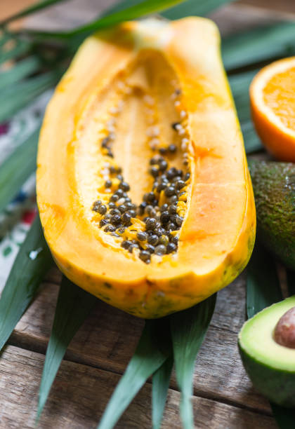 istock Papaya fruits close up 838117184