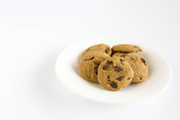 istock Chocolate Chip Cookies on white plate 838127376