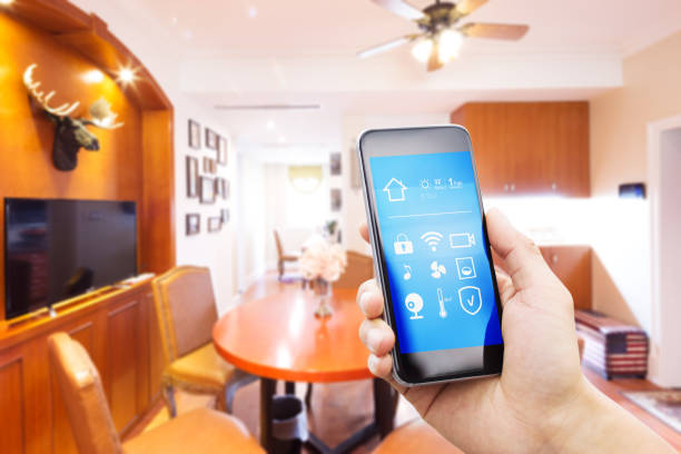 istock mobile phone in modern living room 838142660