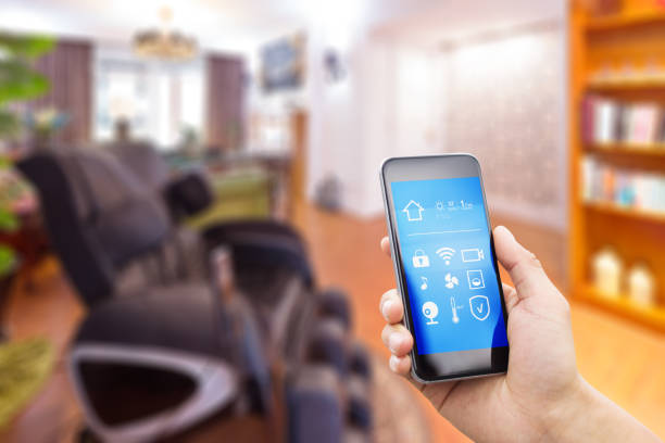 istock mobile phone in modern living room 838145220