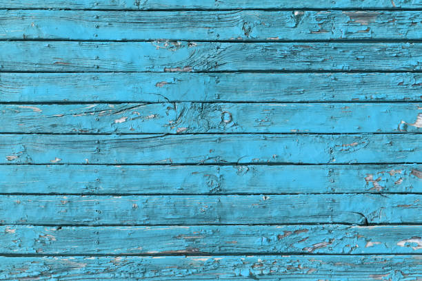 istock The old blue wood texture with natural patterns 838150174