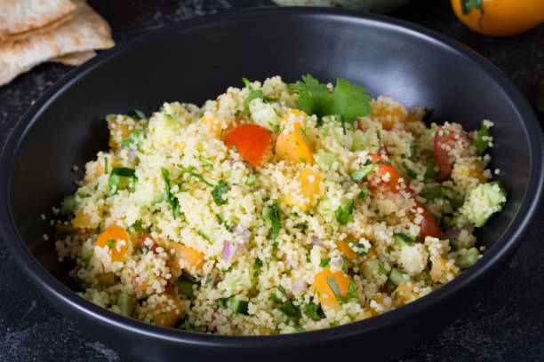 istock Couscous tabbouleh salad in bowl 838159600