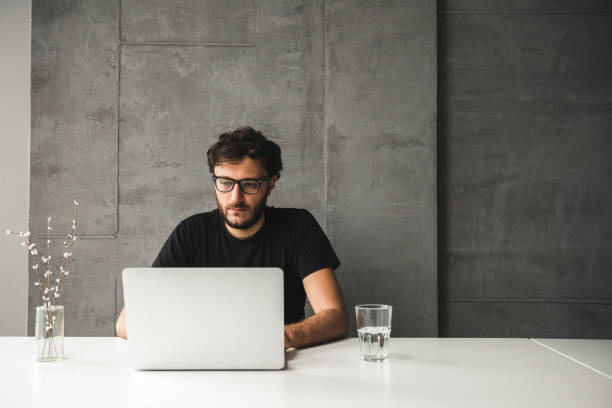 istock Hardworking casual businessman 838164062