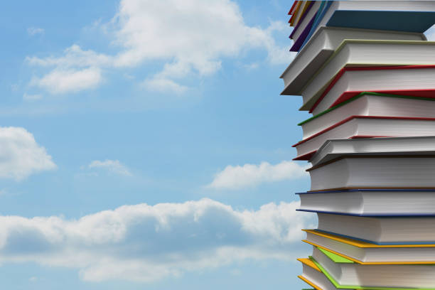 istock Pile of books against sky 838172220