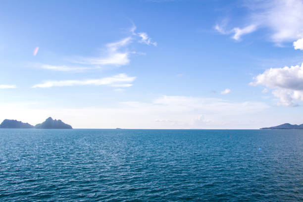 istock Sea Ocean Blue With Surface Calm  And Blue Sky Background 838181940
