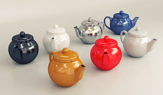 Colorful Teapots