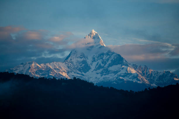 istock Majestic mountain peaks in Himalayas mountains in Nepal 838208432