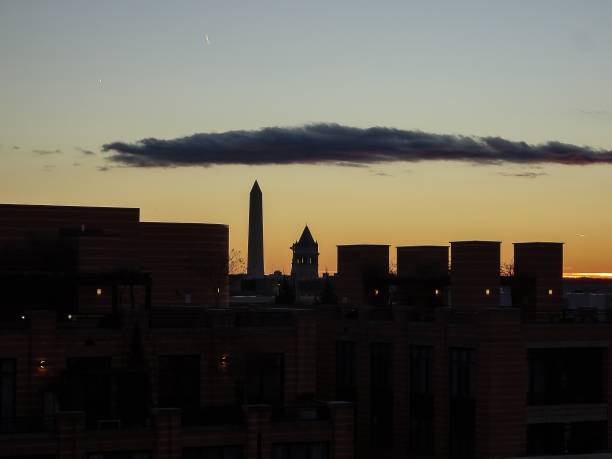 istock vibrant sunset in Washington D.C. with the Washington Monument i 838208560