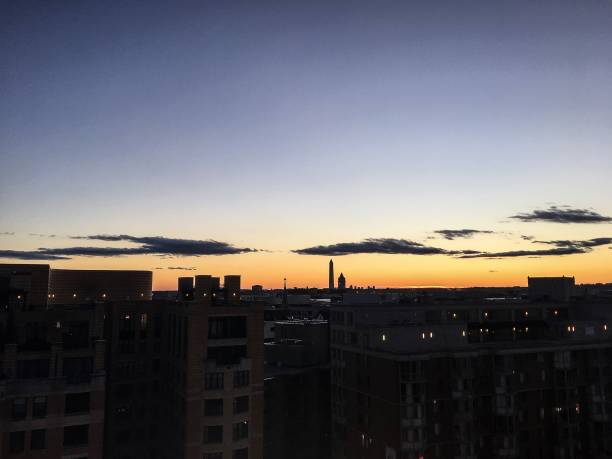 istock vibrant sunset in Washington D.C. with the Washington Monument i 838209524