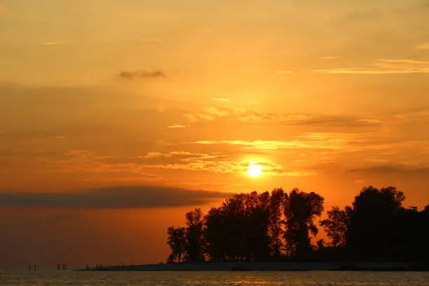 Beautiful sunrise at Koh Lipe Thailand