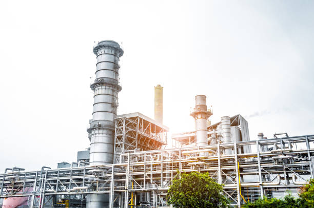 istock Industrial view at oil refinery plant form industry zone 838210154