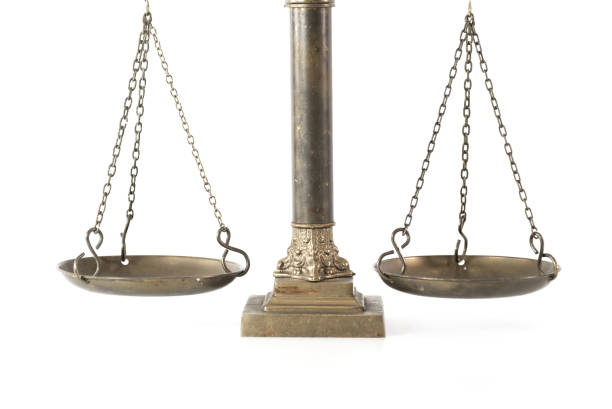 istock Law and Justice concept, white  background, 838212914