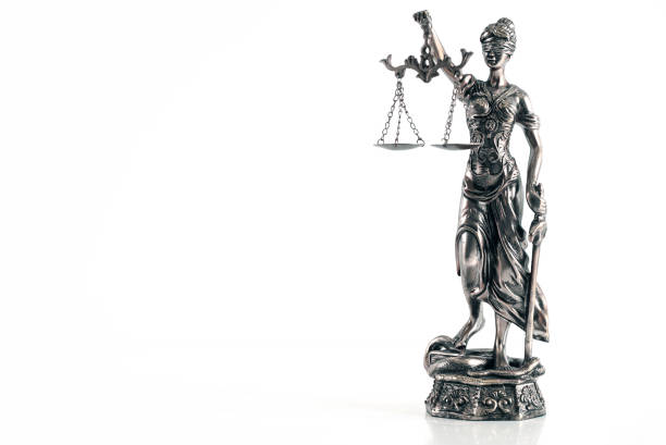 istock Law and Justice concept, white  background, 838212944