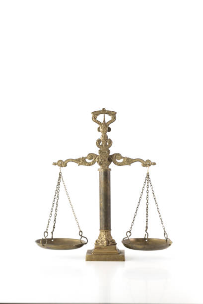 istock Law and Justice concept, white  background, 838212982
