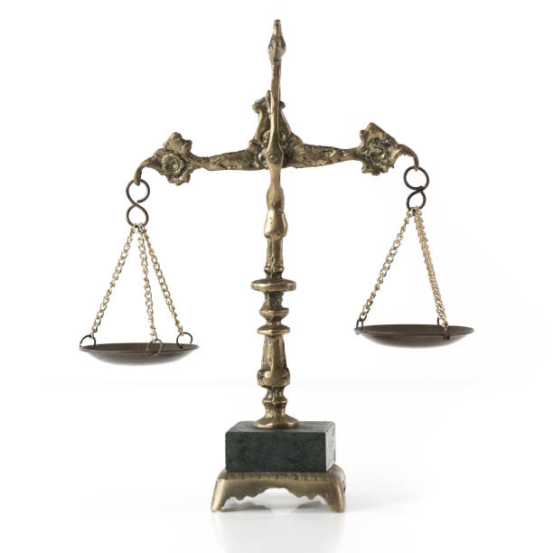 istock Law and Justice concept, white  background, 838213206