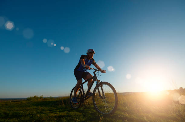 istock Male cyclist driving outdoors 838213834