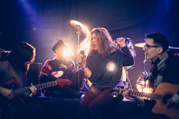 istock Band performing in club 838222768