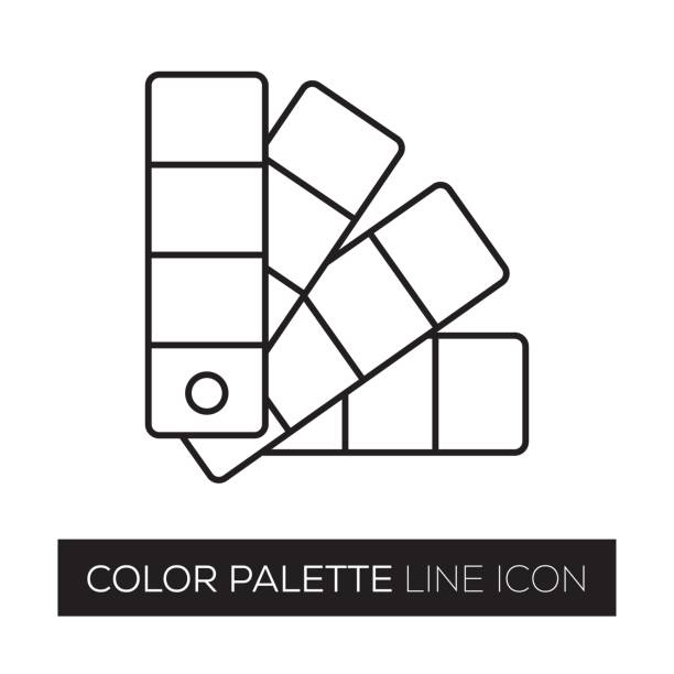 COLOR PALETTE COLOR PALETTE color swatch stock illustrations
