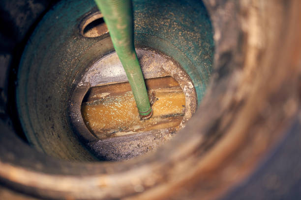 istock Emptying septic tank, cleaning the sewers 838230286