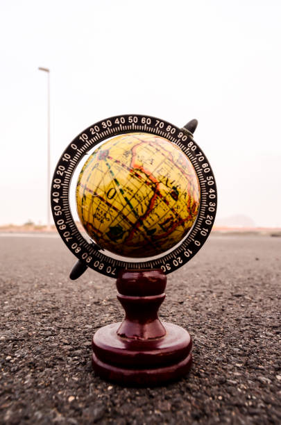 istock Globe Earth on an Asphalt Street 838260294