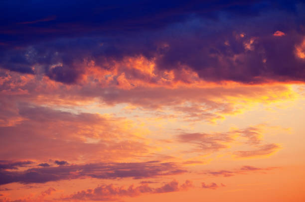 istock Sunrises sunsets, colorful sky, bright yellow cloud 838261668