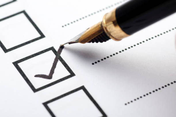 istock checklist box with black check mark and paper. 838262732