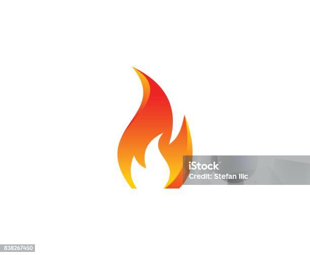 Fire Icon Stock Illustration - Download Image Now - Fire - Natural Phenomenon, Flame, Icon Symbol
