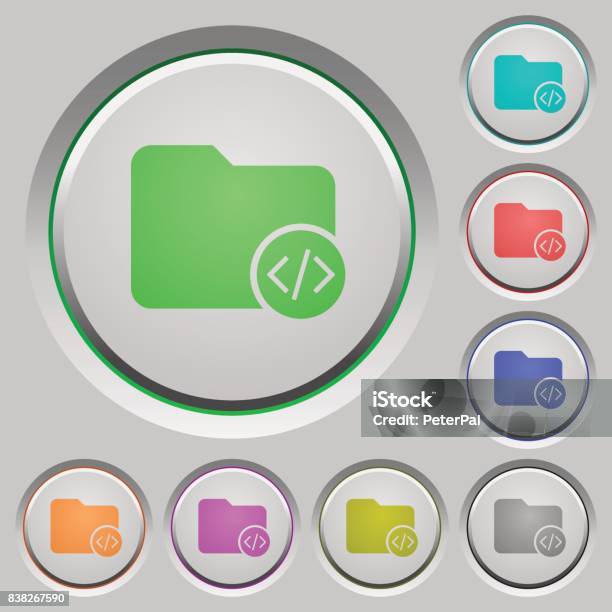 Source Code Directory Push Buttons Stock Illustration - Download Image ...