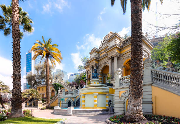 istock Neptune's Terrace Fountain in Santiago, Chile 838268006