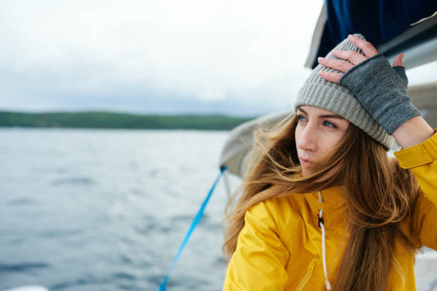 istock Woman sailing the boat 838269304