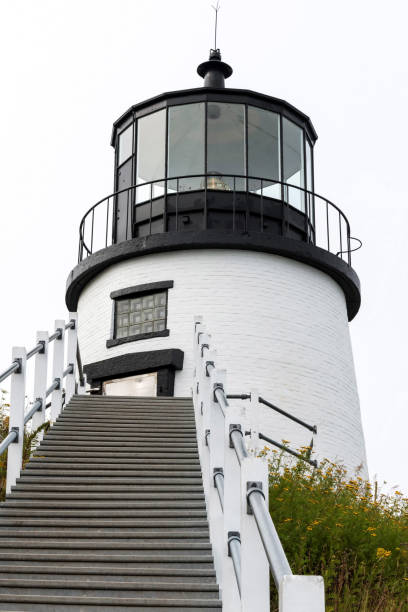 маяк совы голова - owls head lighthouse стоковые фото и изображения