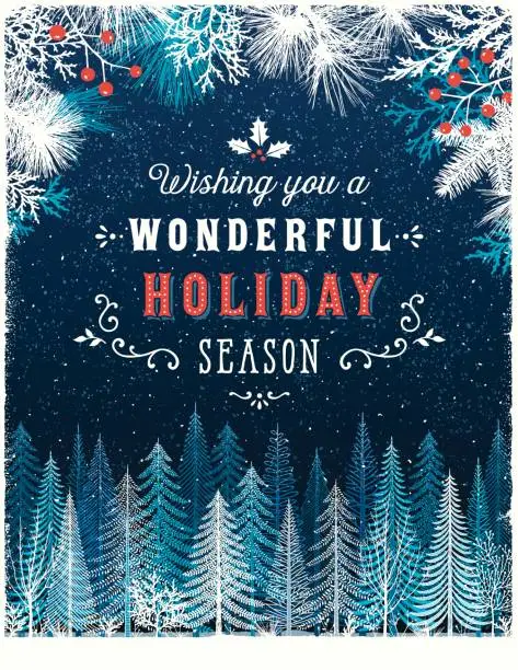 Vector illustration of Holiday Background