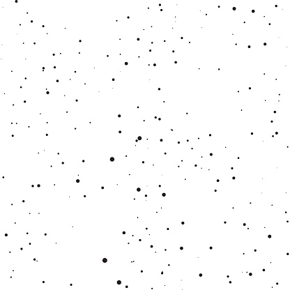 Snow abstract seamless vector pattern. Black thin small particles on white.