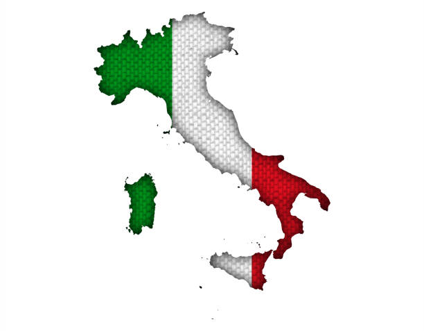 istock Textured map of Itlay in nice colors 838324916