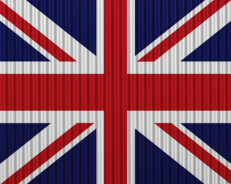 Textured flag of Great Britain in nice colors