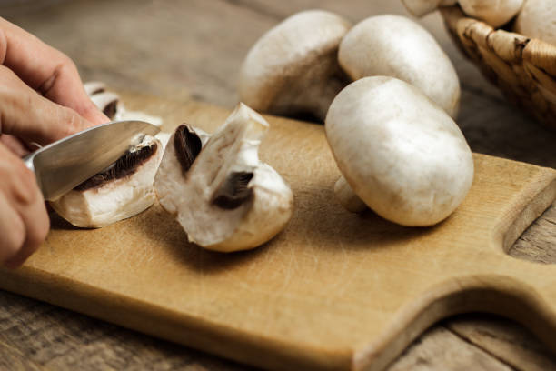 istock Preparation of a dish of fresh mushrooms 838341994