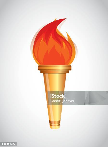 Torch Design Background Torch Design Stock Illustration - Download Image Now - Achievement ...