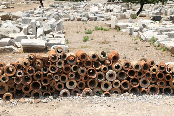 istock Ancient Sewerage Pipes in Ephesus Ancient City 838370852