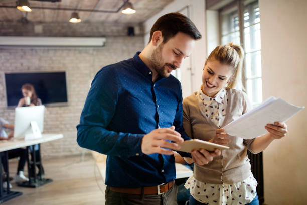 istock Picture of young designers using tablet in office 838375356
