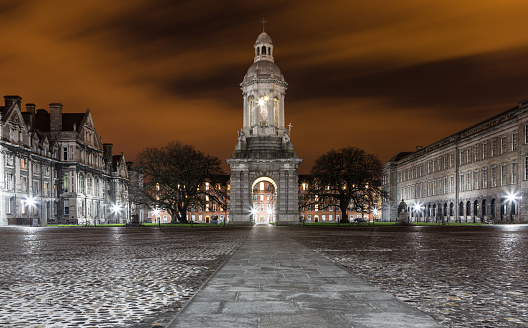 High Dynamic Range pictures of the courtyard of Trinity college in Dublin