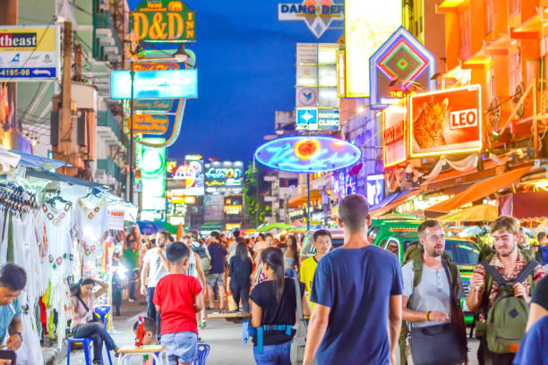 Khao San Road in Bangkok, Thailand stock photo