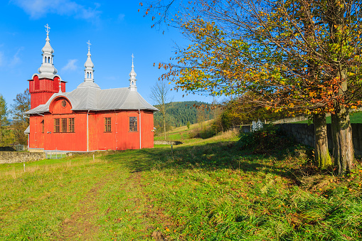 Beskid Niski Mountains area has many villages with old wooden churches.