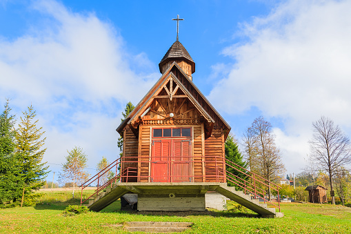 Beskid Niski Mountains area has many villages with old wooden churches.