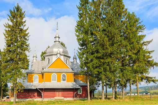Beskid Niski Mountains area has many villages with old wooden churches.