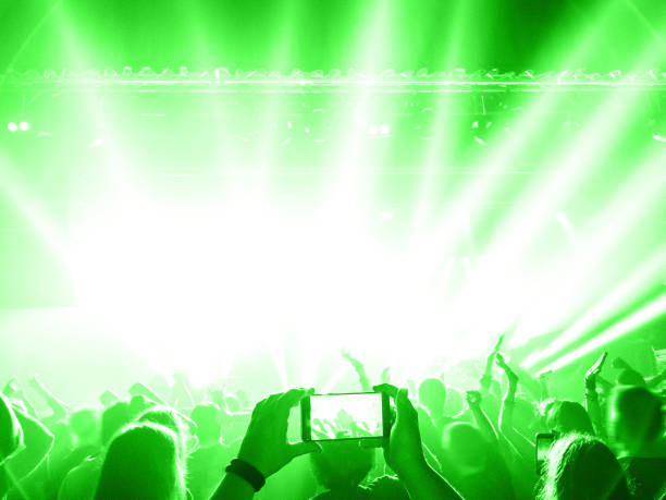 istock Concert crowd filming with smart phones 838399812