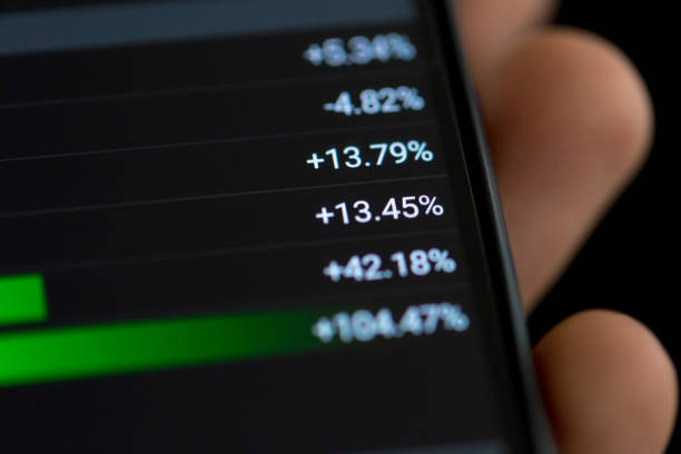 istock Stock Exchange Chart on Smart Phone 838410696