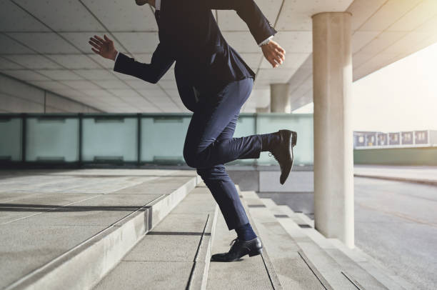 istock Running up fast man wearing suit 838416832