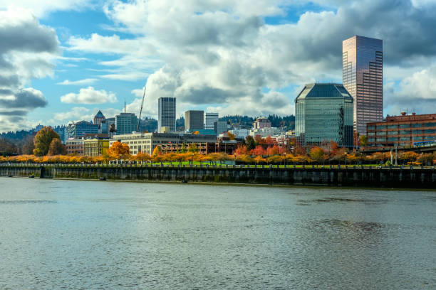 istock Portland city skyline at autumn 838417014