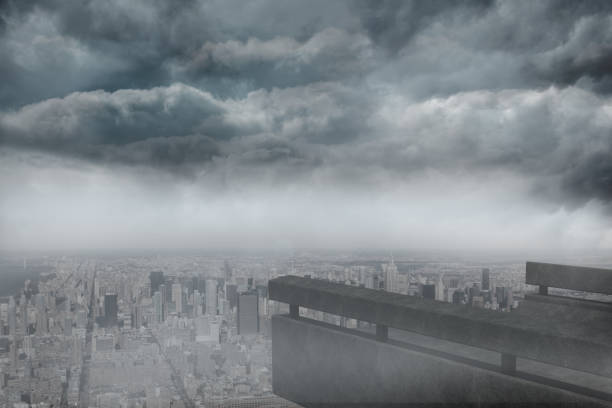 istock Gloomy city 838439060