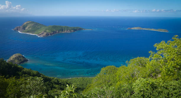 istock Saintes islands seen from Le Chameau, on Terre-de-Haut 838446352